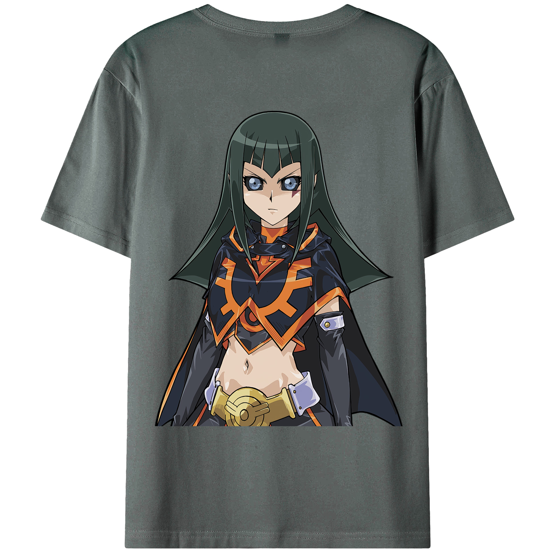 （画像用） 遊☆戯☆王 Yu-Gi-Oh! 綿100％ メンズ半袖Tシャツ（バックプリント） 通気性